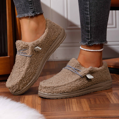 Mellony - Pantofi plați Teddy eleganți pentru femei