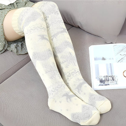 Corinne - Șosete elegante de lână pentru Crăciun, pentru femei