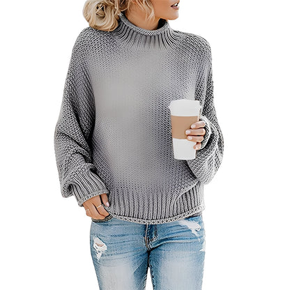 Evalyn - Sweater lejer cu guler înalt pentru femei