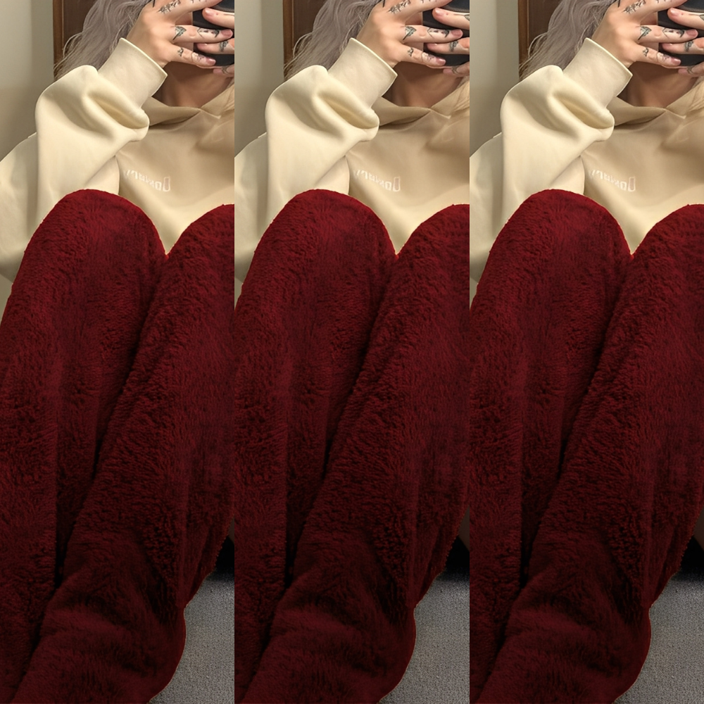 Camellia - Șosete de iarnă călduroase, până la genunchi, pentru femei