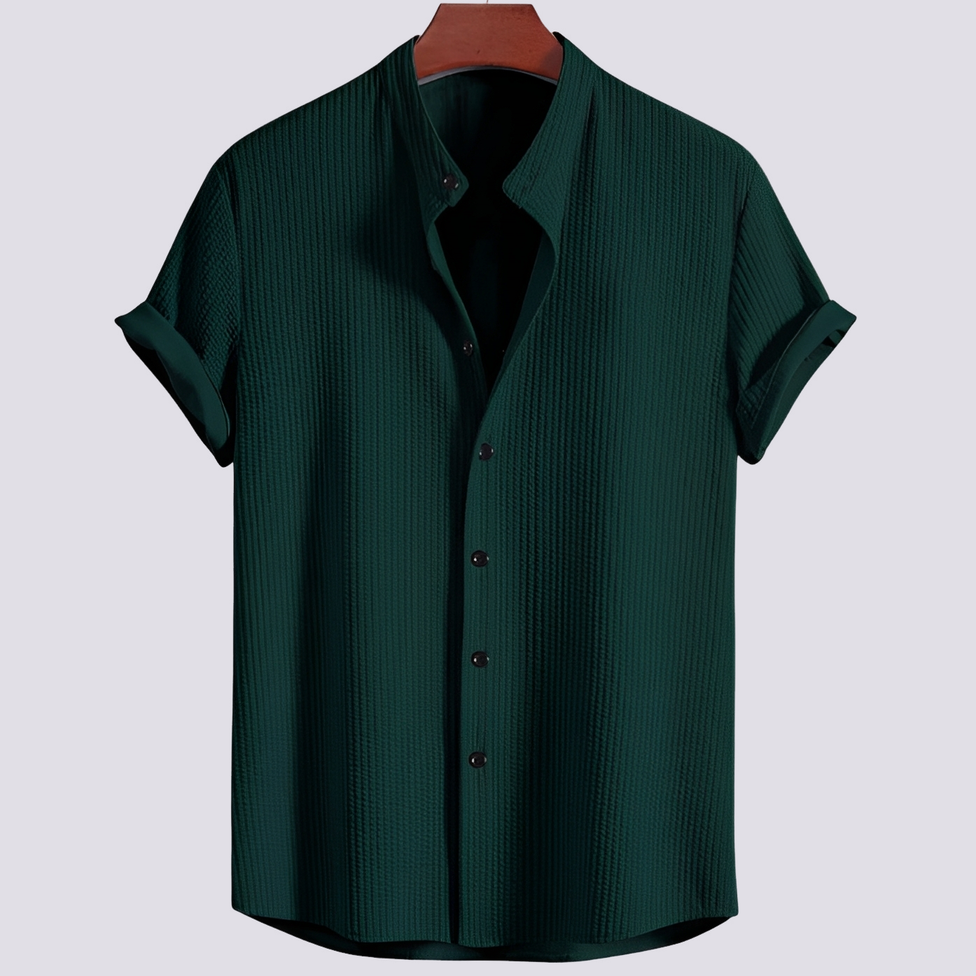 Johnny - Tricou simplu, lejer, pentru bărbați, cu nervuri