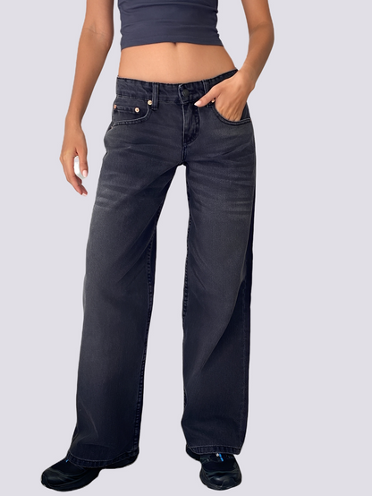 Isabel - Blugi casual, cu croială dreaptă, pe șolduri pentru femei