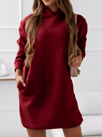 Michaela - Rochie Mini Chic cu Glugă pentru Femei
