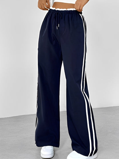 Eleanor - Pantaloni sport, largi și drepți pentru femei