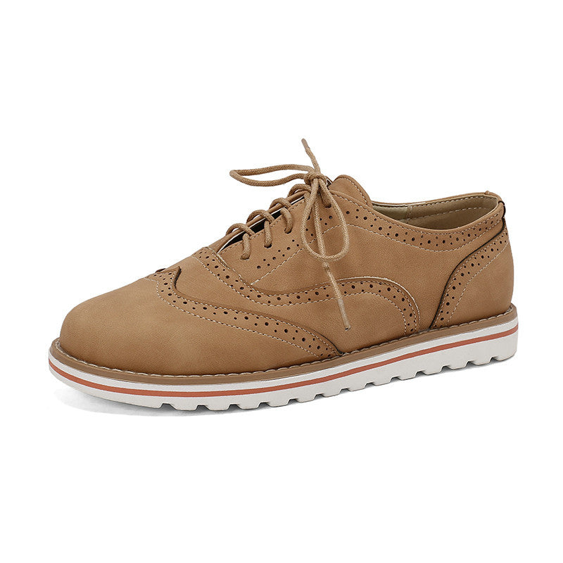 Gemma - Pantofi Derby casual din piele întoarsă pentru femei