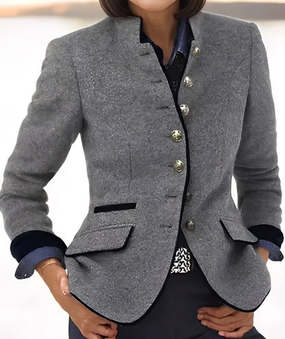 Kaelyn - Jachetă modernă de damă cu buzunare