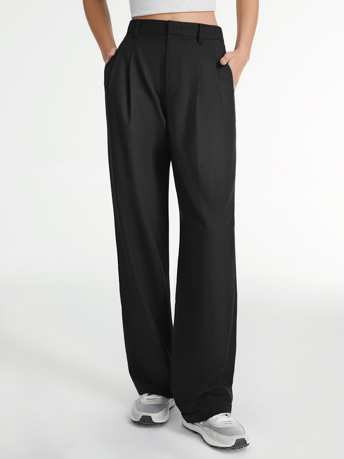 Amira – Pantaloni Drepți Bleu