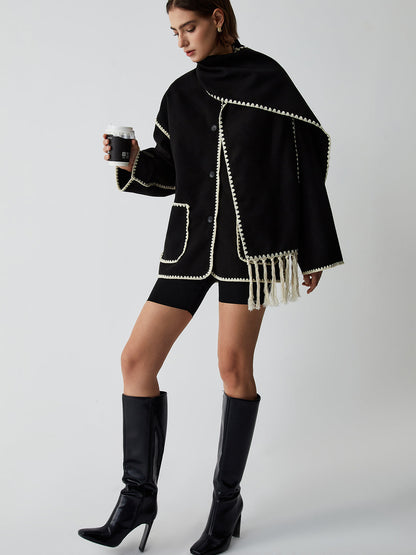 Elodie – Jachetă cu fular