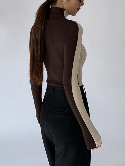 Tabea – Top din lână cu două nuanțe