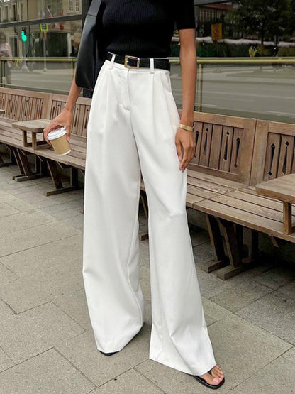Marlene – Pantaloni Largi Fără Curea