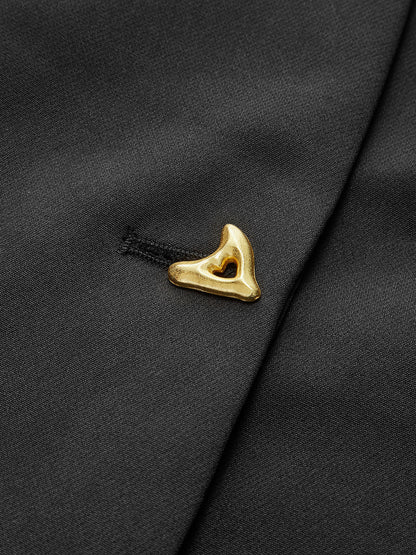 Leonie - Bluza cu decolteu în V și nasturi