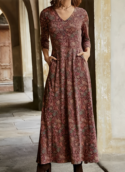 Adeline – Rochie Maxi Retro