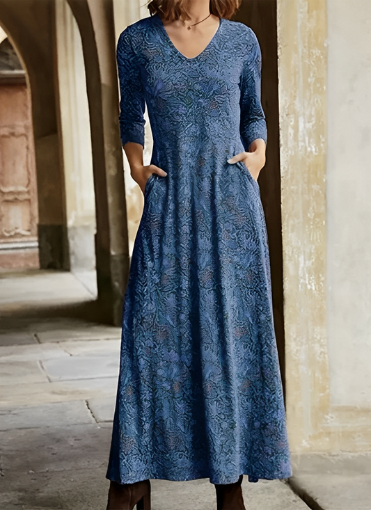 Adeline – Rochie Maxi Retro