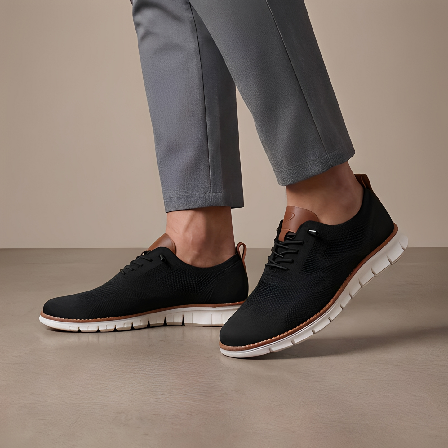 Nelson - Pantofi tricotati casual cu șireturi pentru bărbați