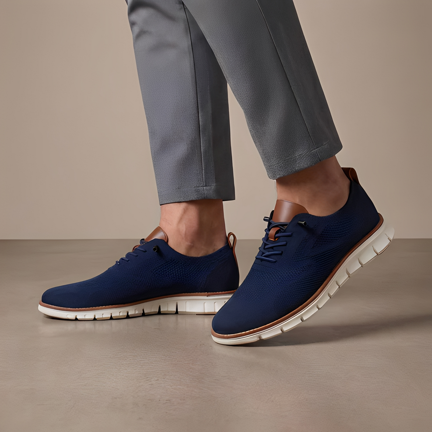 Nelson - Pantofi tricotati casual cu șireturi pentru bărbați