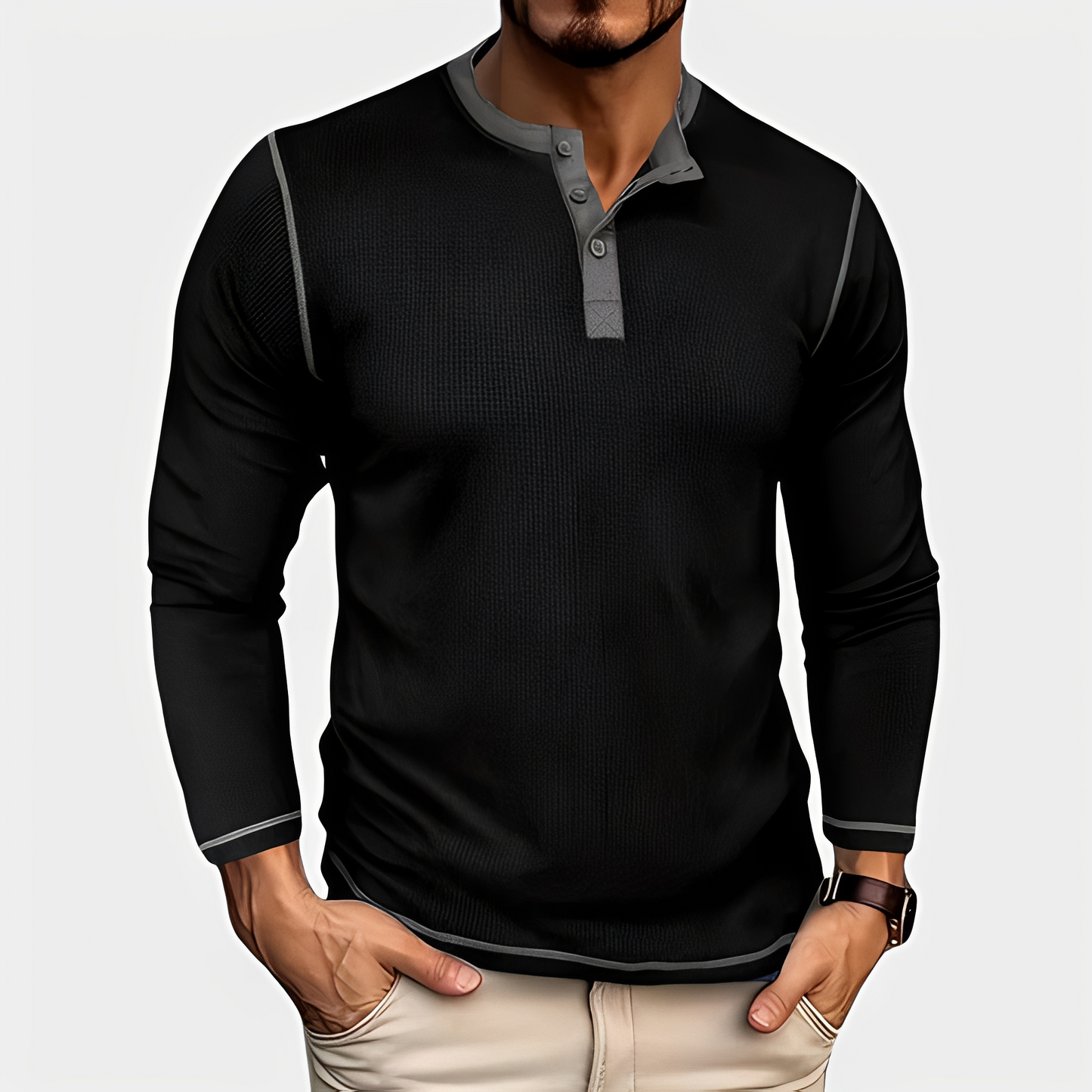 Junrey - Cămașă lejeră de vară pentru bărbați