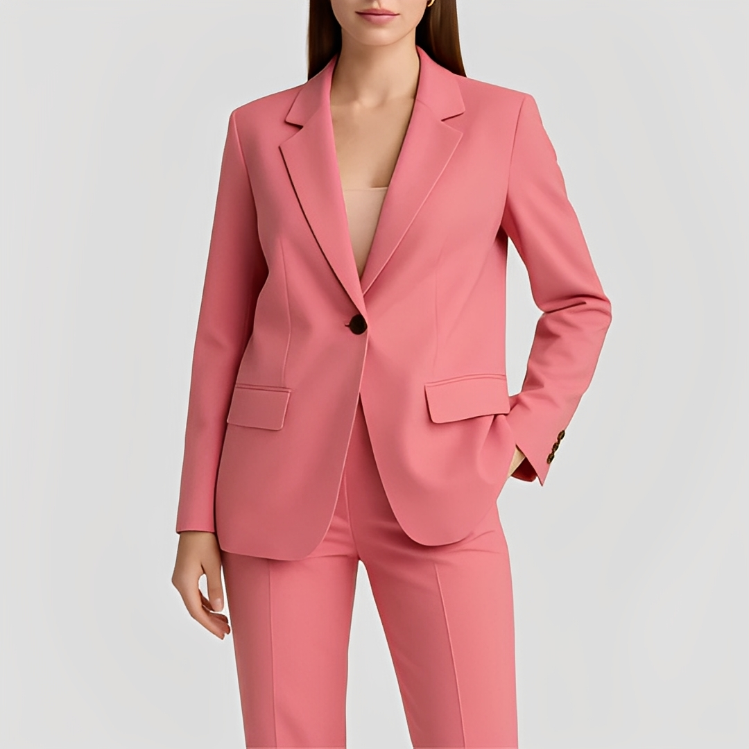 Maeva - Set elegant cu blazer lung și pantaloni pentru femei