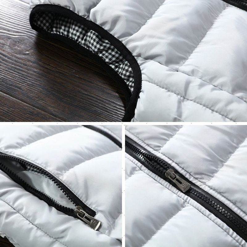 Vesta impermeabilă și căptușită pentru bărbați - Practică și elegantă în același timp