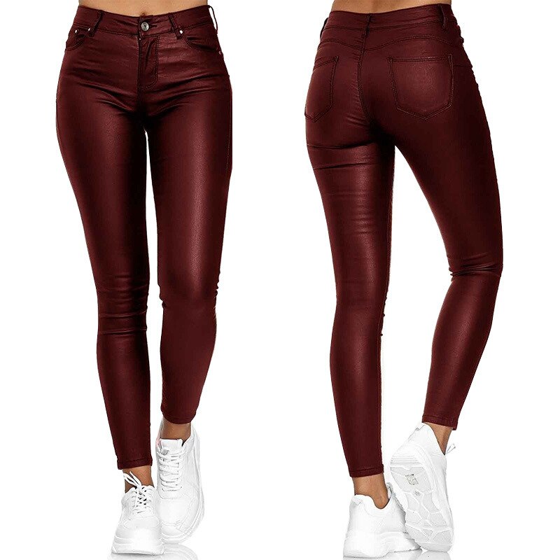 Dina – Pantaloni din piele elastică