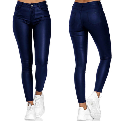 Dina – Pantaloni din piele elastică
