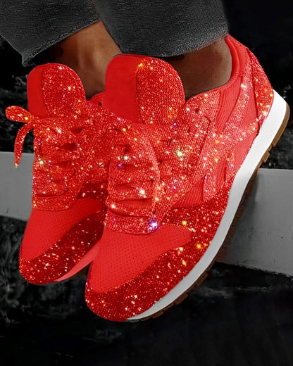 Ross – Sneaker sclipitori cu talpă platformă