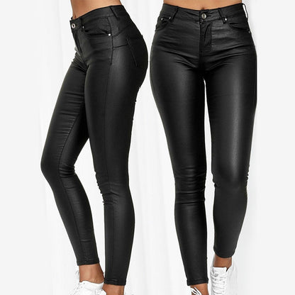 Dina – Pantaloni din piele elastică