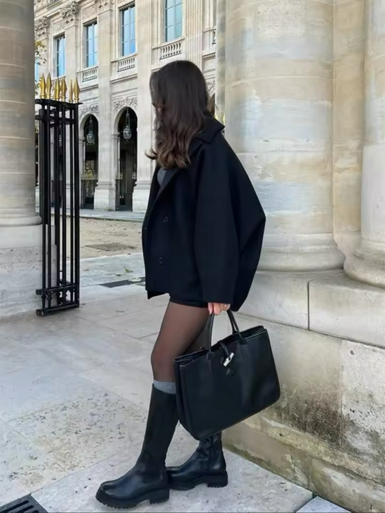 Elena – Manteau Oversize din Lână Amestec Dublu-Breasted