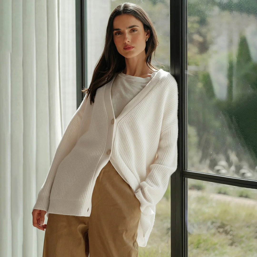 Leah – Cardigan din Cașmir Extra Lung
