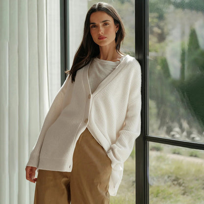 Leah – Cardigan din Cașmir Extra Lung