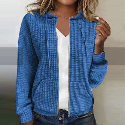 Kristel – Cardigan din tricot cu model wafel
