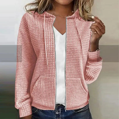 Kristel – Cardigan din tricot cu model wafel