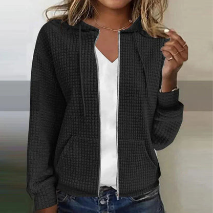Kristel – Cardigan din tricot cu model wafel