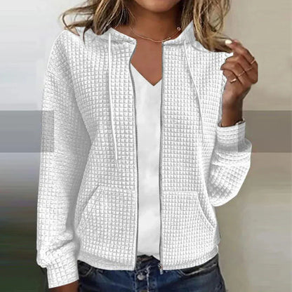 Kristel – Cardigan din tricot cu model wafel