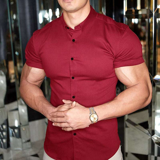 Ben – Slim Fit Cămașă cu Mâneca Scurtă