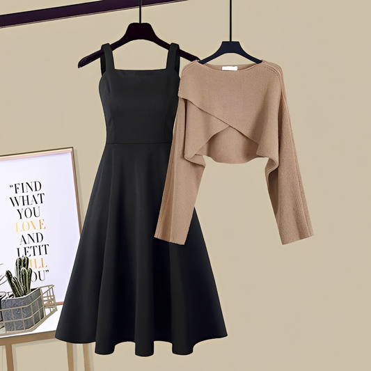 Violaine - Set de rochie tricotată elegantă pentru femei