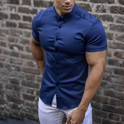 Ben – Slim Fit Cămașă cu Mâneca Scurtă