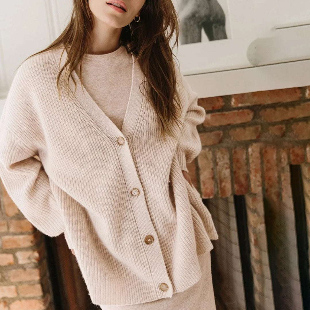Leah – Cardigan din Cașmir Extra Lung