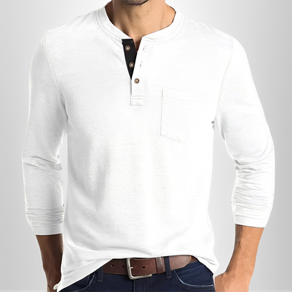 Carmelo - Tricou bărbătesc confortabil cu mâneci lungi