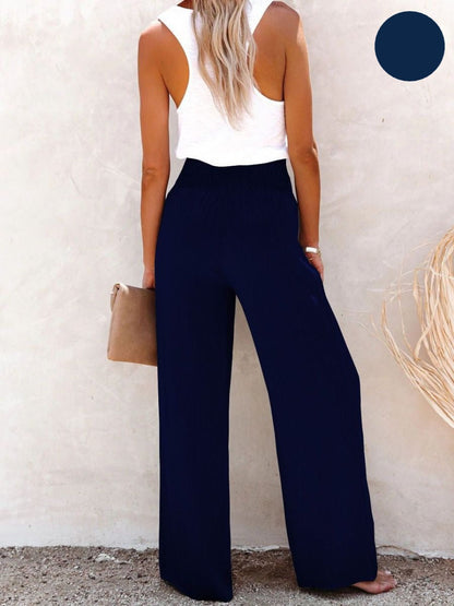 Sophia – Pantaloni cu talie înaltă Bumbac & In