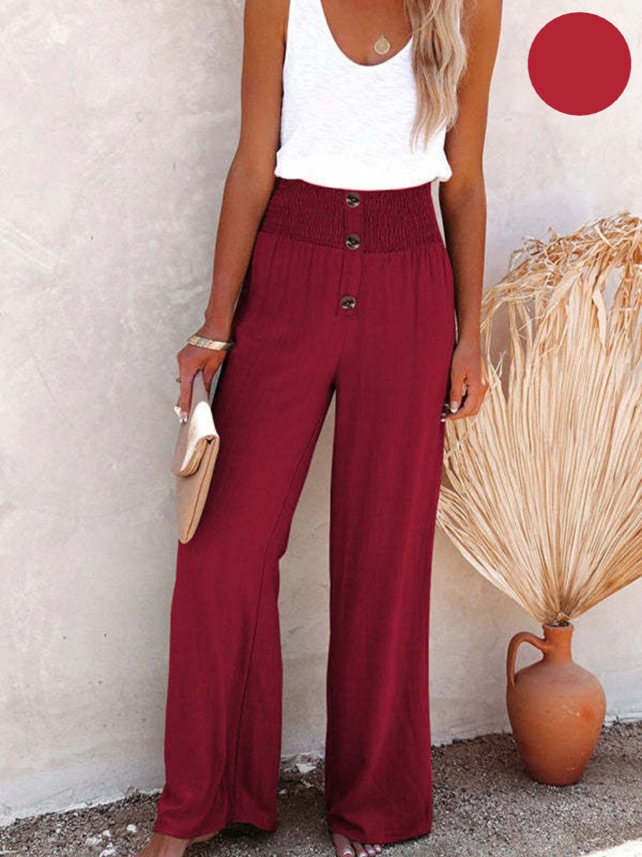 Sophia – Pantaloni cu talie înaltă Bumbac & In