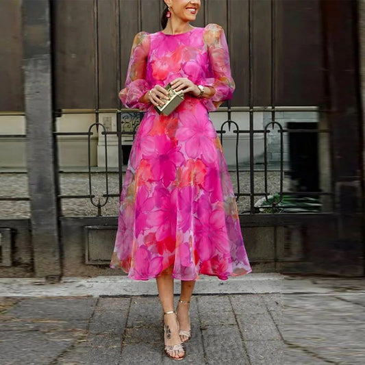 Aria – Rochie Elegantă cu Flori