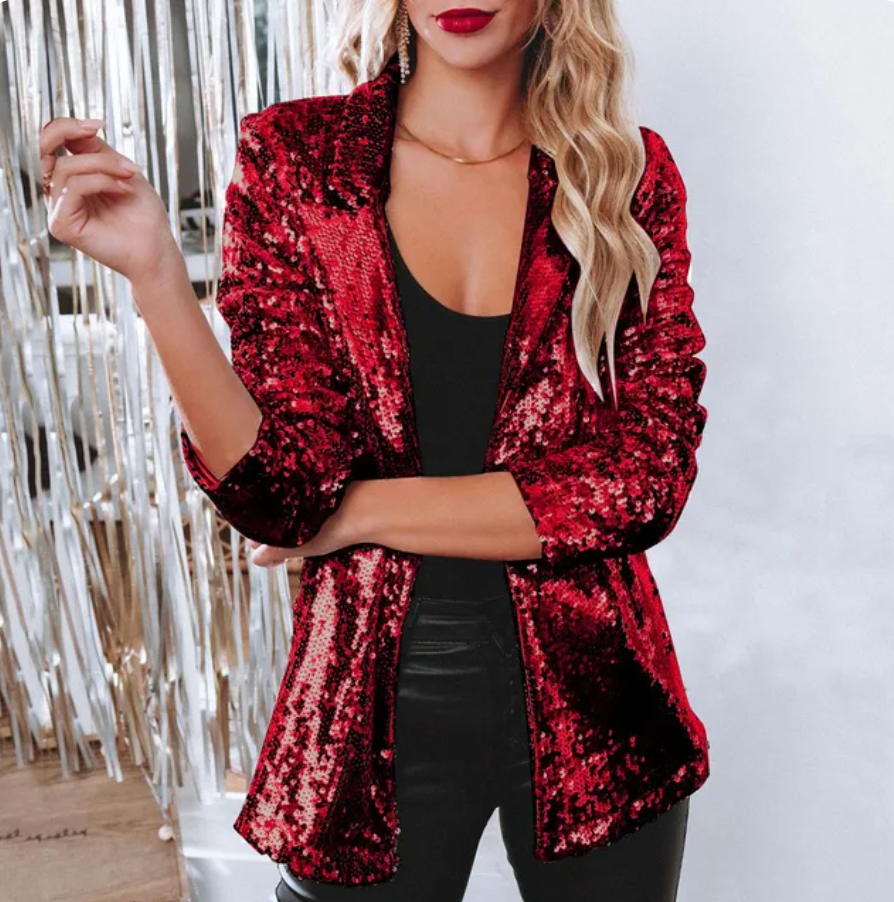 Cora – Sacou Elegant cu Paiete
