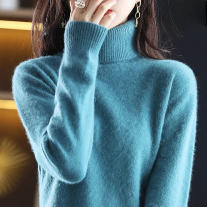 Letizia – Pulover Elegant cu Guler Înalt