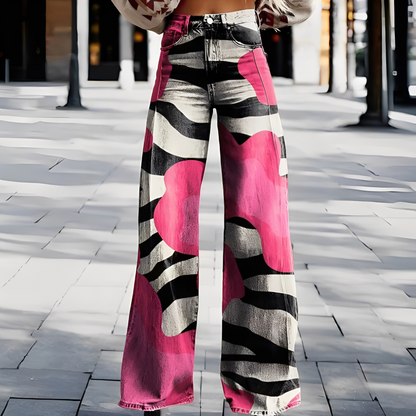 Briley - Pantaloni eleganți și stilați cu crac larg pentru femei