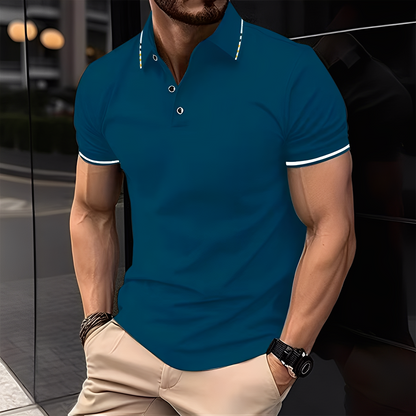 Mervyn - Polo Sport Casual cu Mâneca Scurtă pentru Bărbați