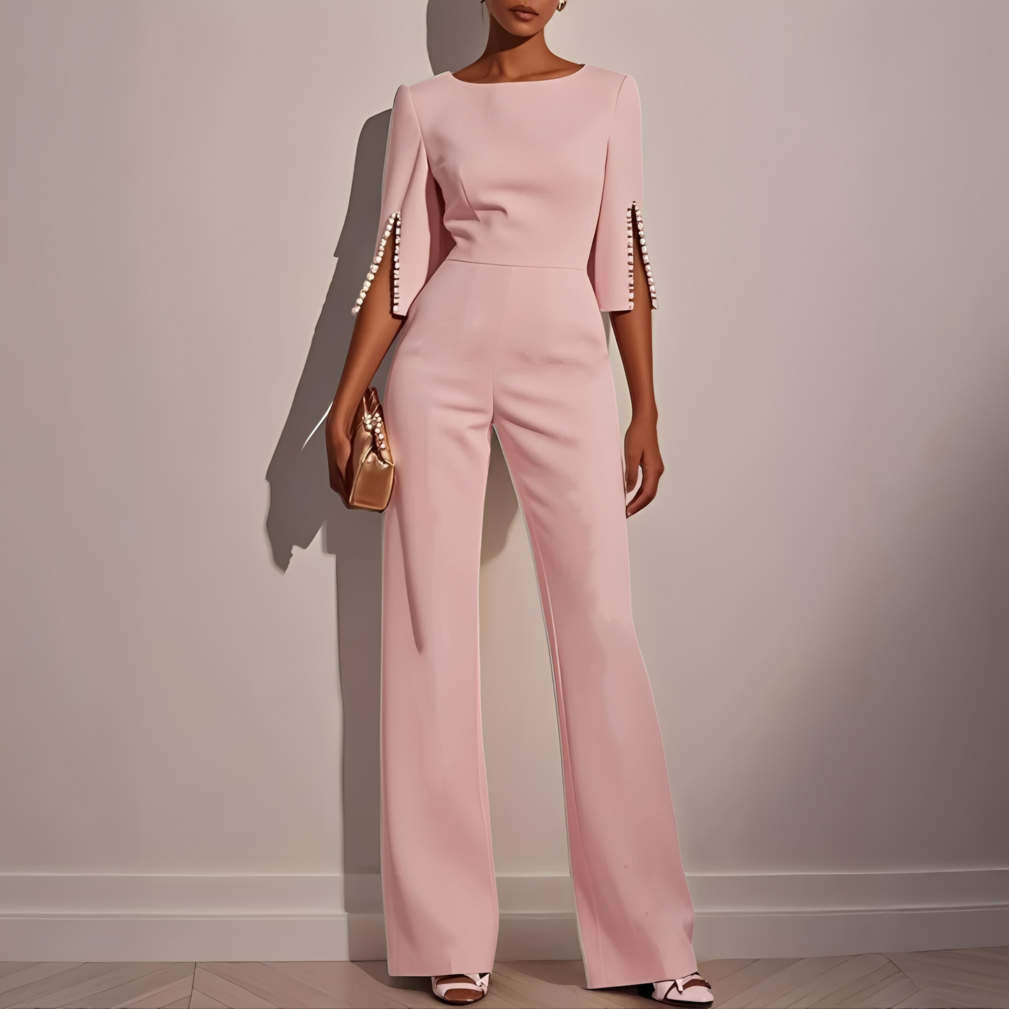 Gretel - Salopetă șic și elegantă cu mâneci clopot pentru femei