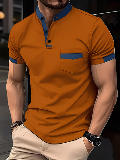 Darwin - Polo casual, croială slim-fit pentru bărbați