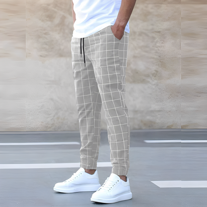 Raynard - Pantaloni bărbați cu carouri pentru un stil relaxat