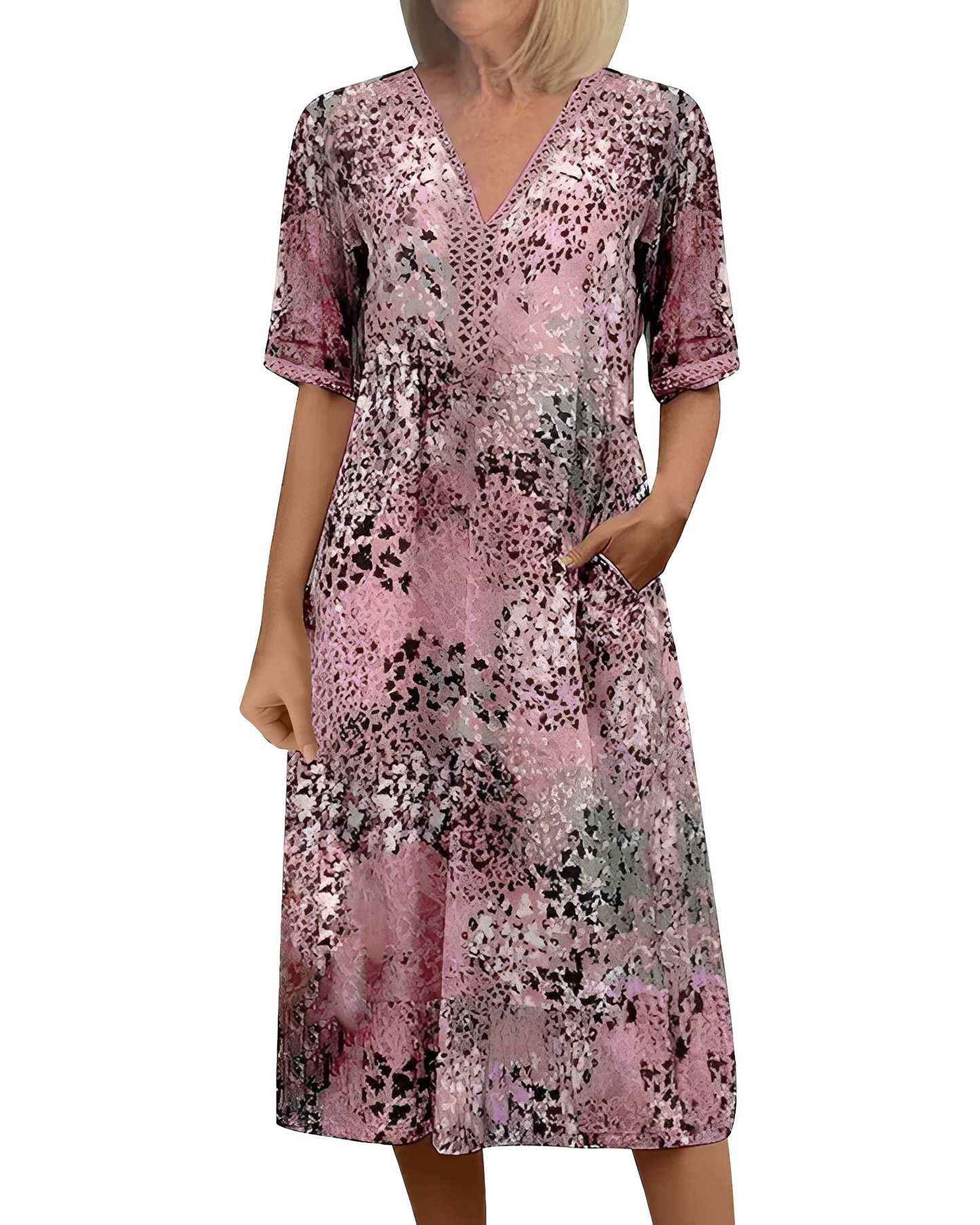 Alfie - Rochie midi cu design lejer pentru femei