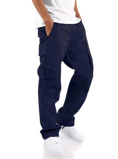 Cooper - Pantaloni cargo relaxați cu șnur pentru bărbați